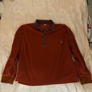 Urban Outfitters Orange/Rust Long Sleeve Corduroy
